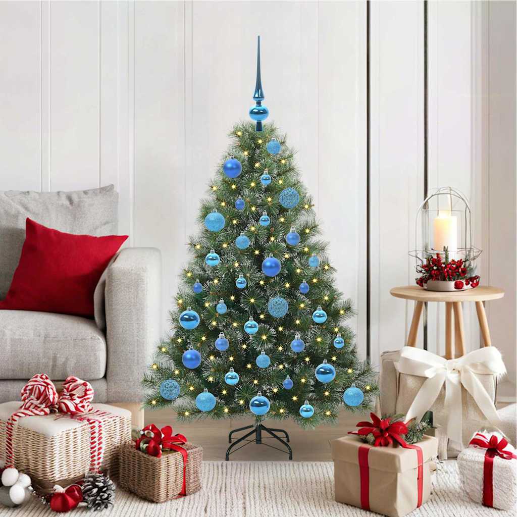 Artificial Christmas Tree with 150 LEDs Green 120 cm PE and PVC
