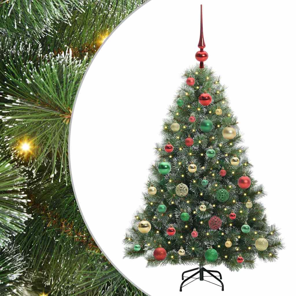 Artificial Christmas Tree with 150 LEDs Green 120 cm PE and PVC