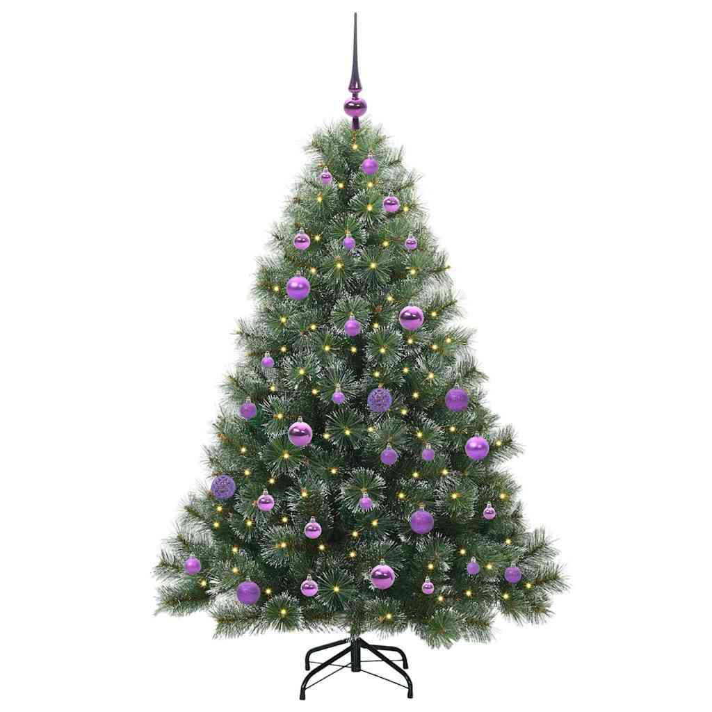 Artificial Christmas Tree with 150 LEDs Green 150 cm PE and PVC