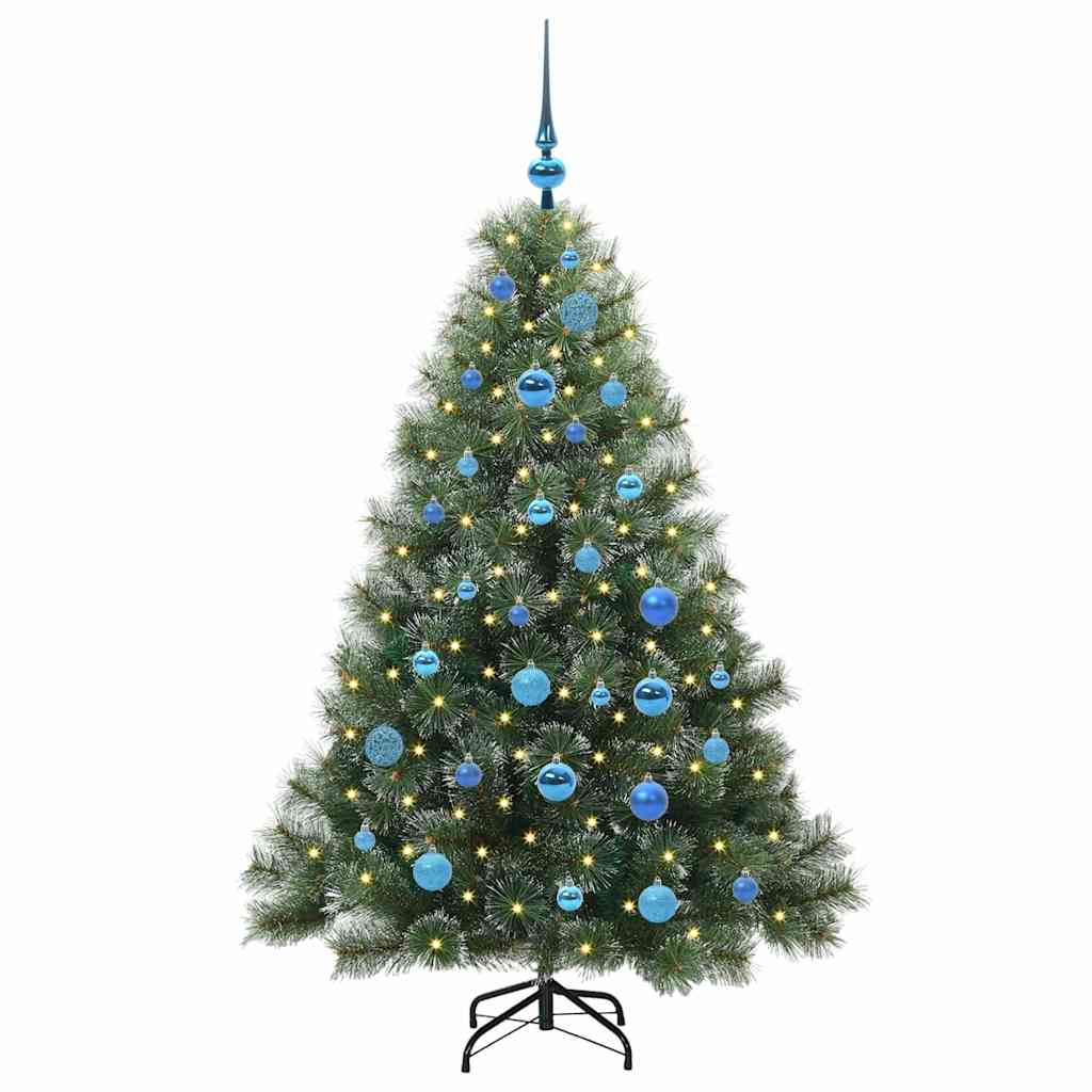 Artificial Christmas Tree with 150 LEDs Green 150 cm PE and PVC
