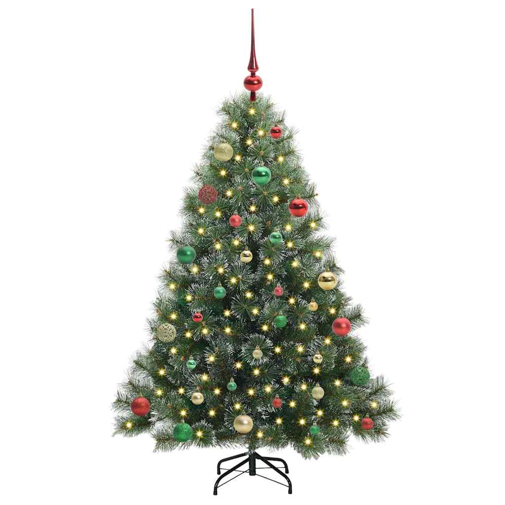 Artificial Christmas Tree with 150 LEDs Green 150 cm PE and PVC