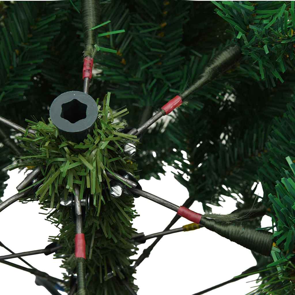 Artificial Christmas Tree with 300 LEDs Green 180 cm PE and PVC