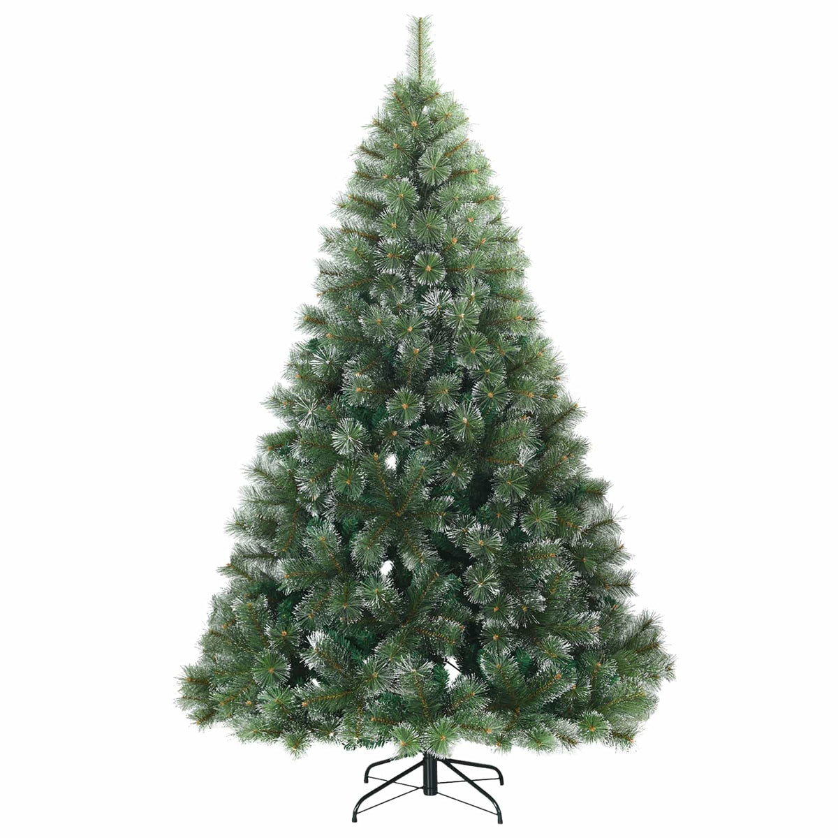 Artificial Christmas Tree with 300 LEDs Green 210 cm PE and PVC