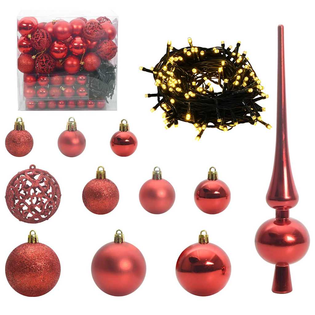 Artificial Christmas Tree with 300 LEDs Green 210 cm PE and PVC