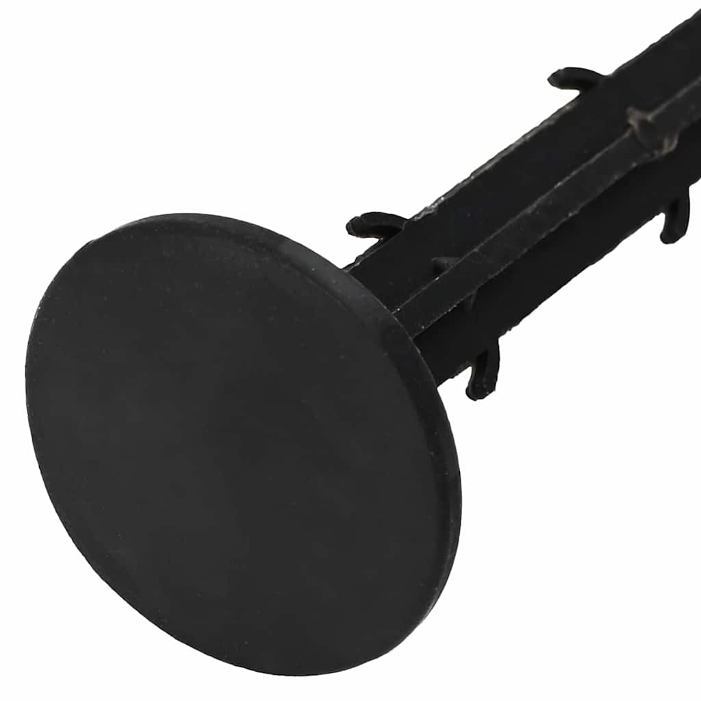 Ground Pegs 500 pcs Black Ø3 x 11 cm Plastic