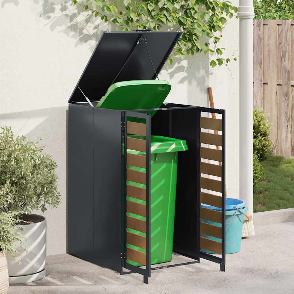 Wheelie Bin Storage with Gas Lift-up Lid for 240L Bin Steel