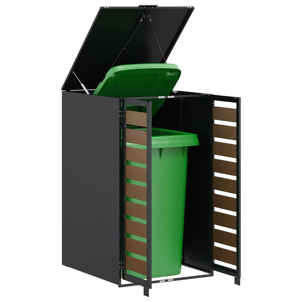 Wheelie Bin Storage with Gas Lift-up Lid for 240L Bin Steel