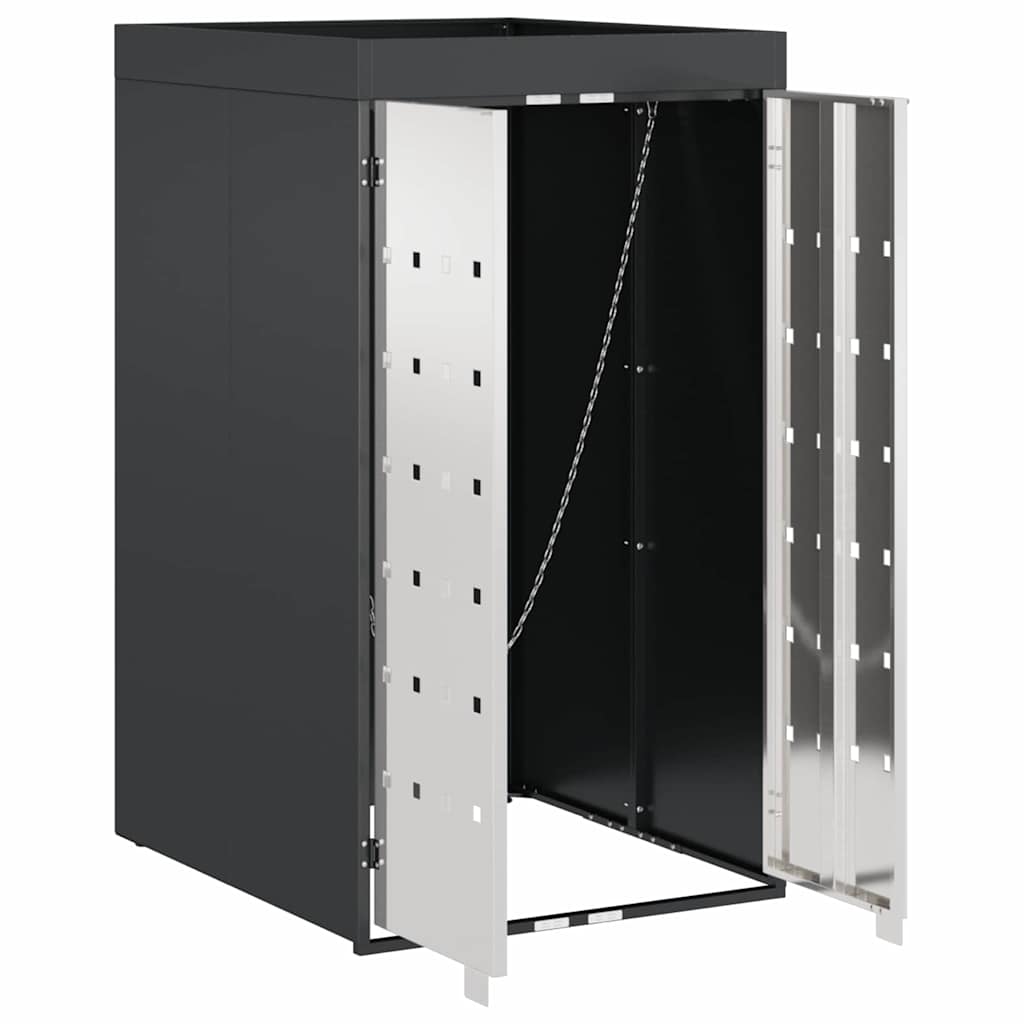 Wheelie Bin Storage with Planter Roof for 240L Bin Anthracite