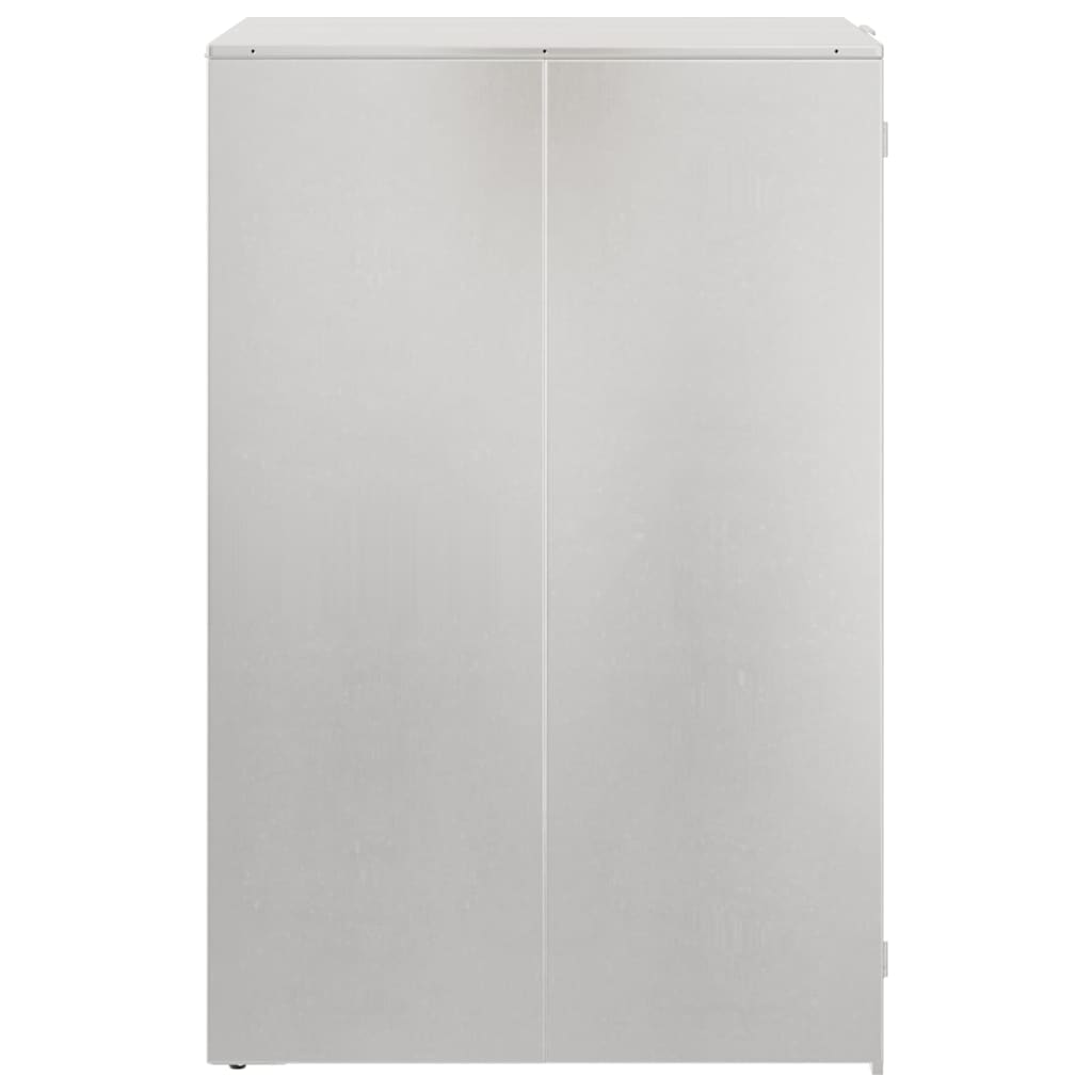 Wheelie Bin Storage with Gas Lift-up Lid for 240L Bin Silver