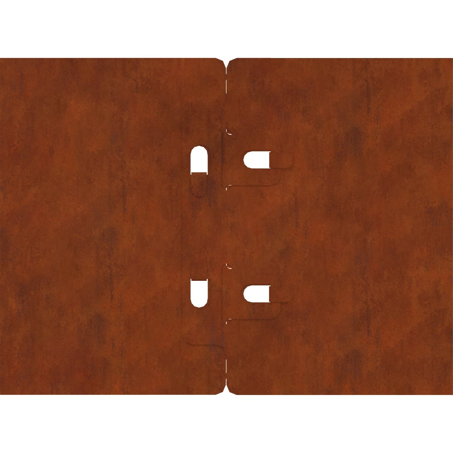 Lawn Edging 30 pcs 20 x 103 cm Weathering Steel Rusty