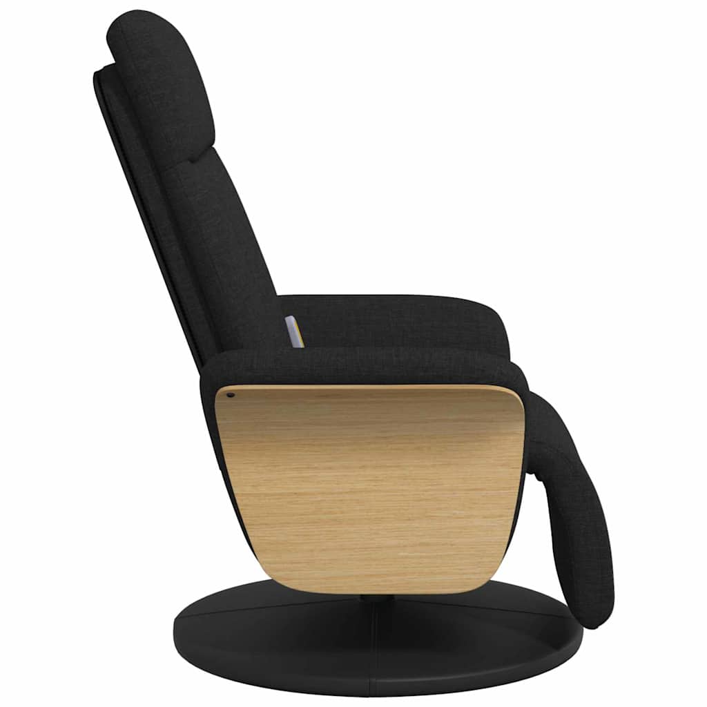 Massage Recliner Chair Black 79 x 87 x 104.5 cm Fabric