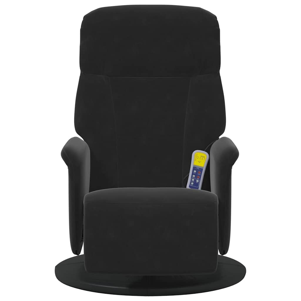 Massage Recliner Chair Black 91 x 71 x 105 cm Velvet