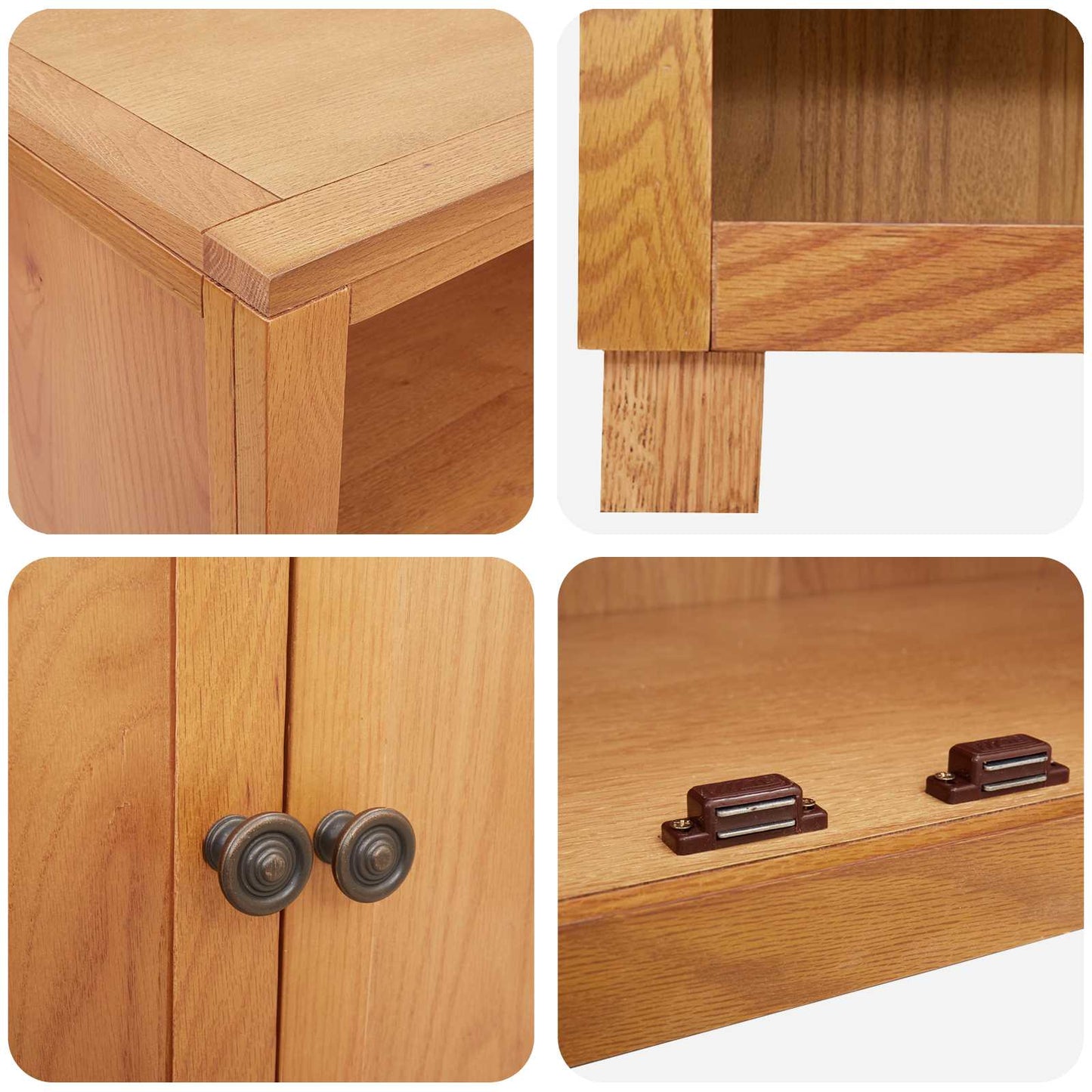 Storage Furniture Set with Storage Brown Engineered wood