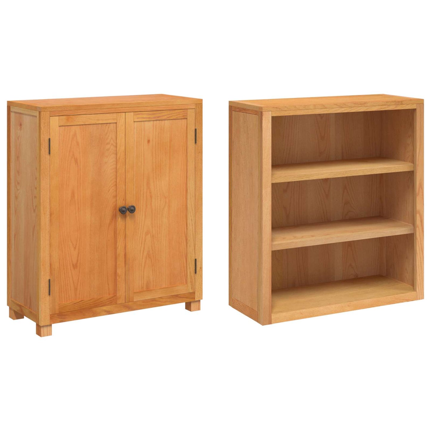 Storage Furniture Set with Storage Brown Engineered wood