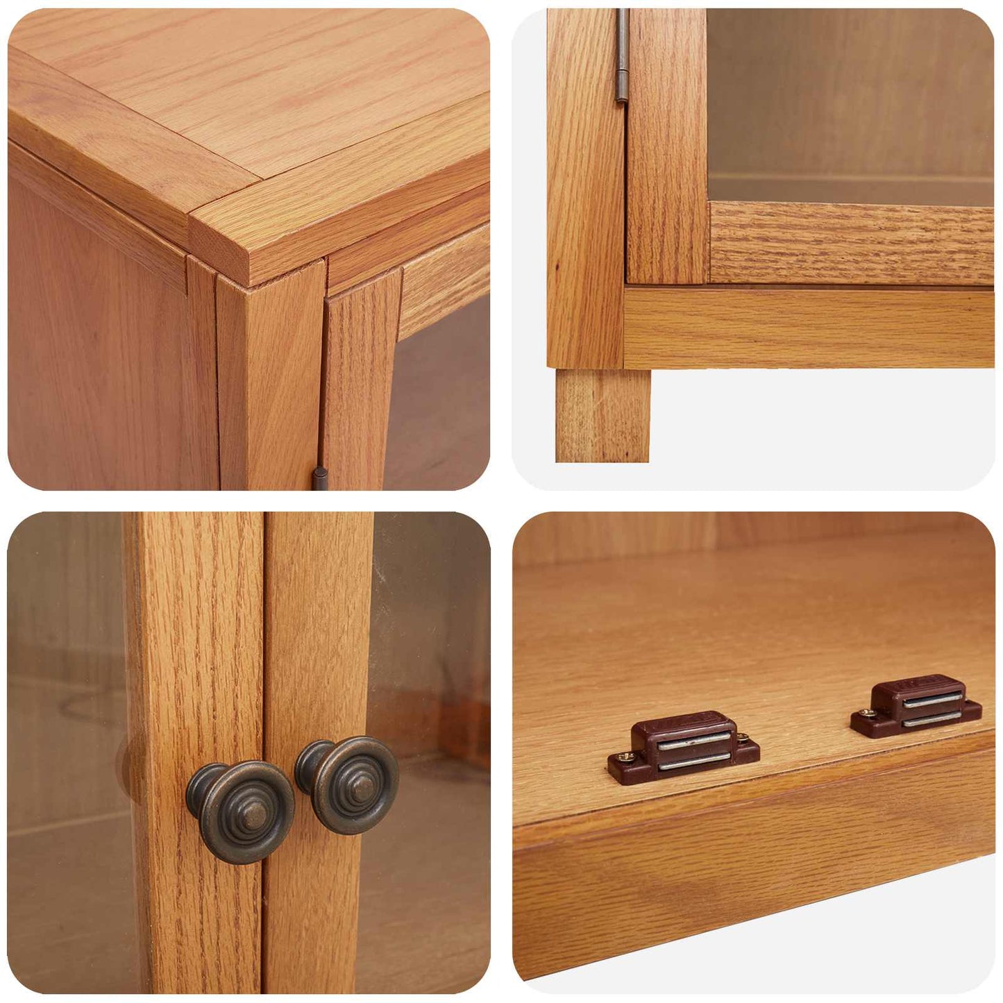 Storage Furniture Set with Storage Brown Engineered wood