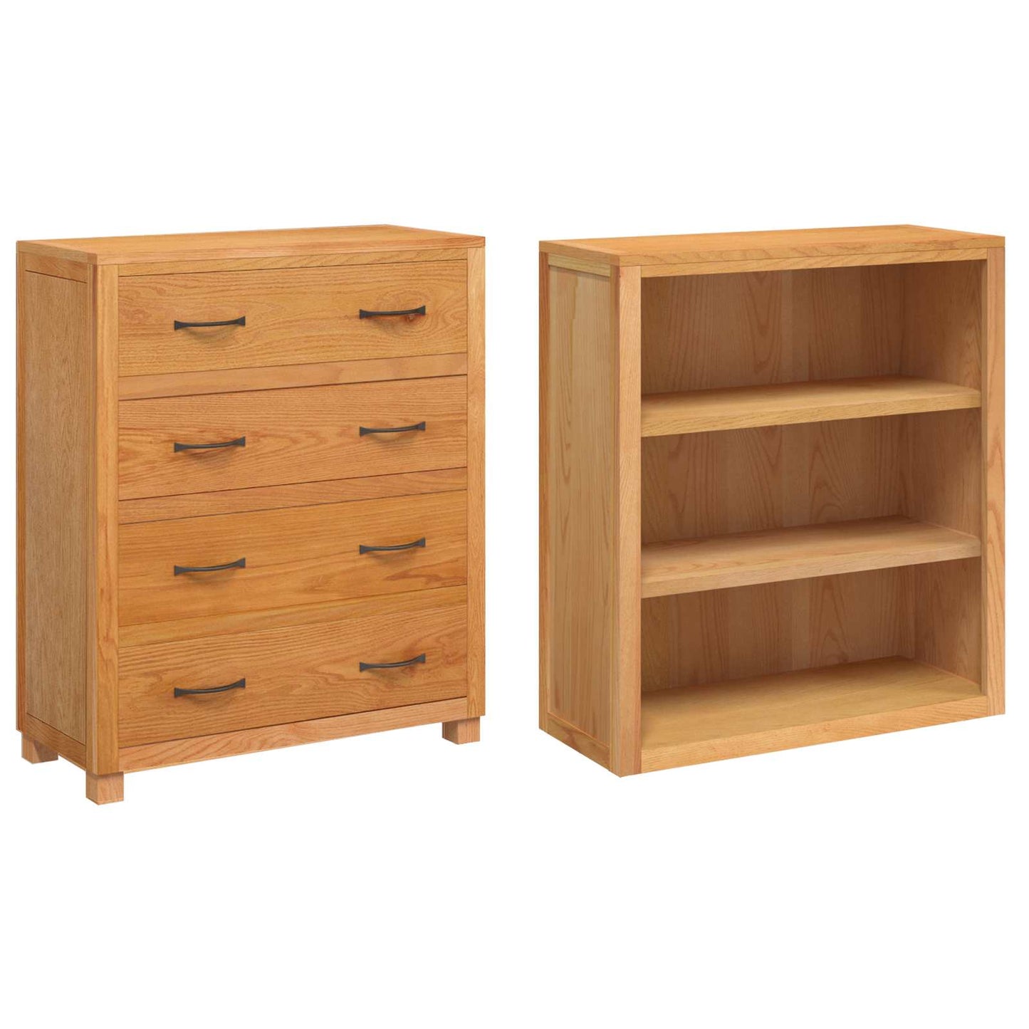 Storage Furniture Set with Drawer Brown Engineered wood