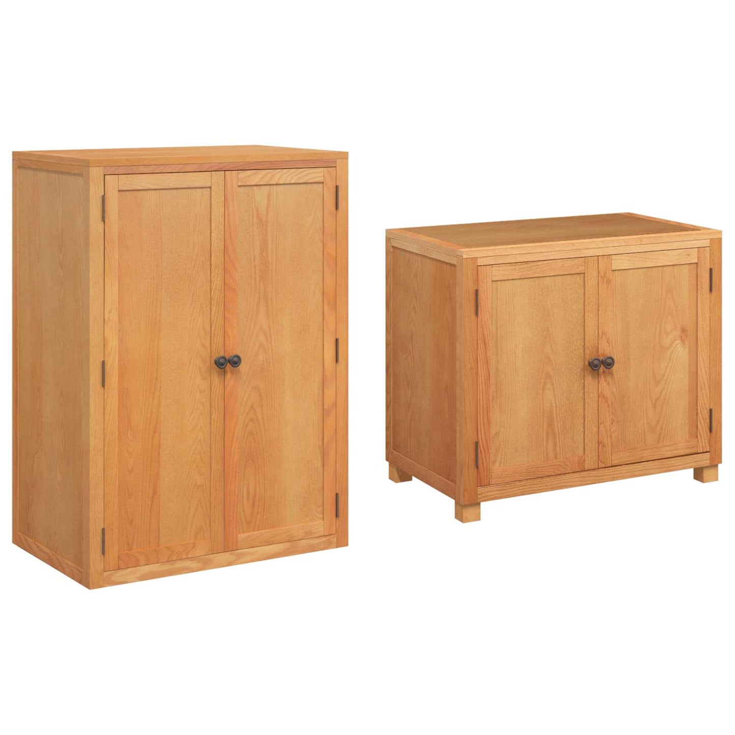 Storage Furniture Set with Storage Brown Engineered wood