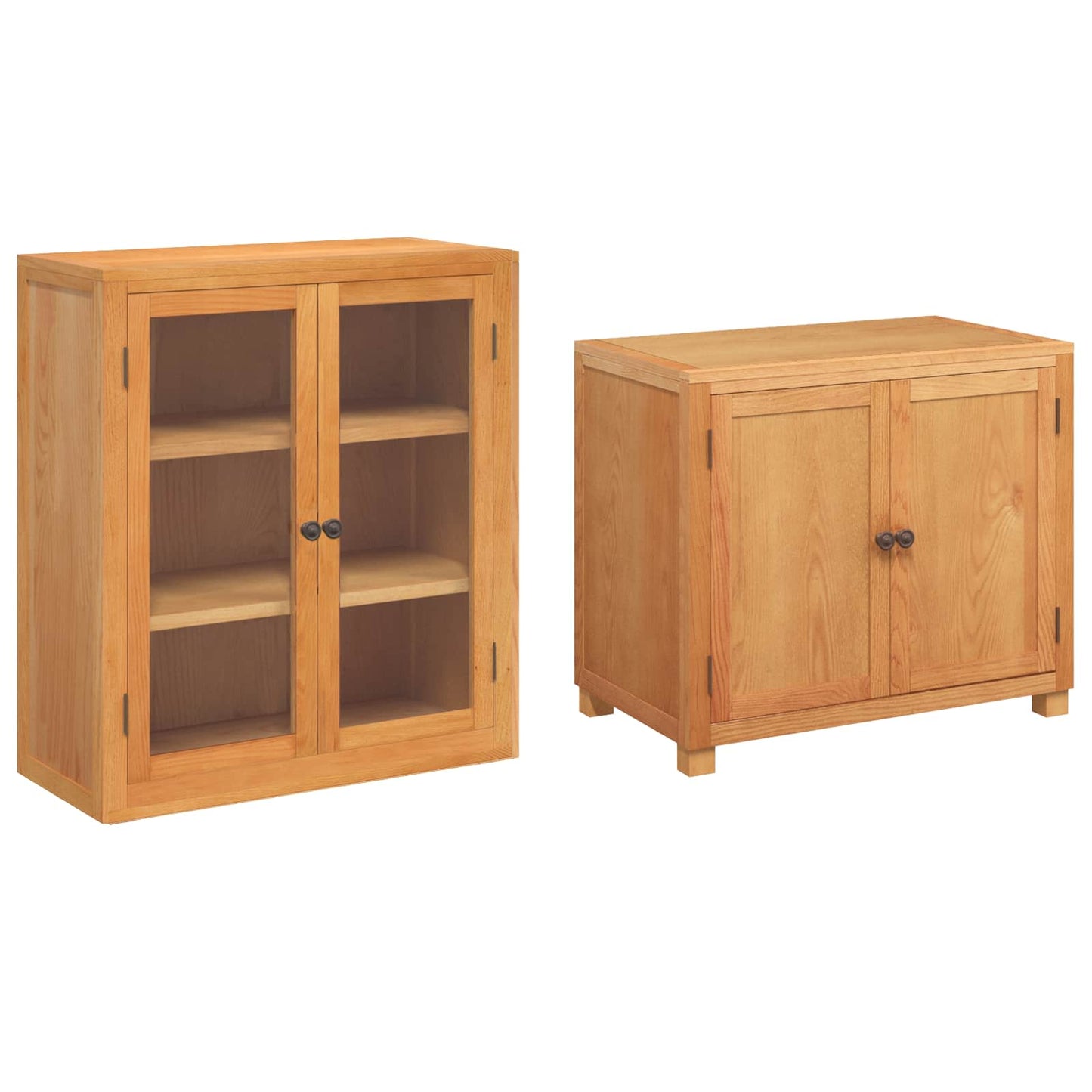 Storage Furniture Set with Storage Brown Engineered wood