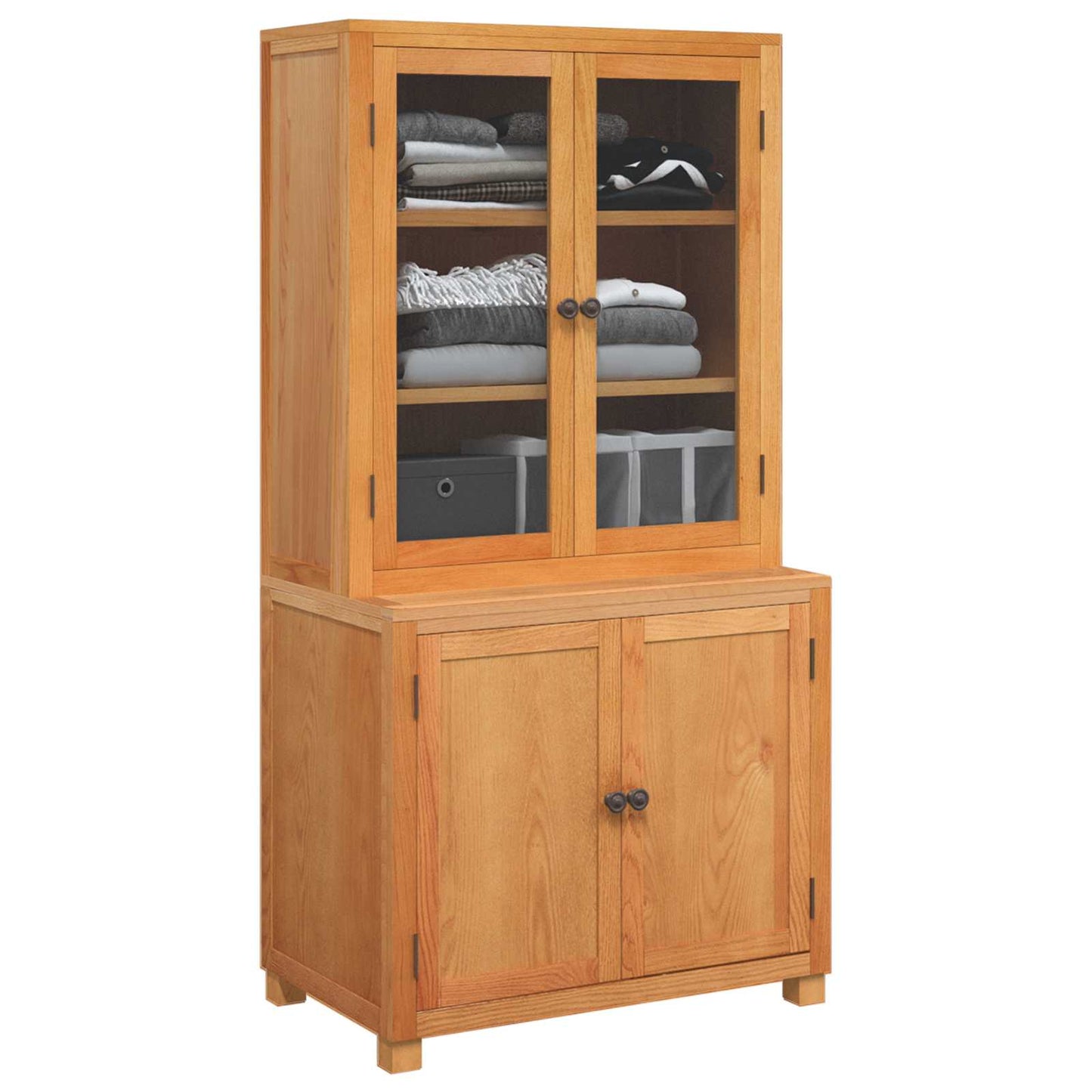 Storage Furniture Set with Storage Brown Engineered wood