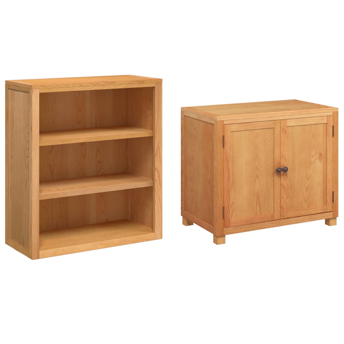 Storage Furniture Set with Storage Brown Engineered wood