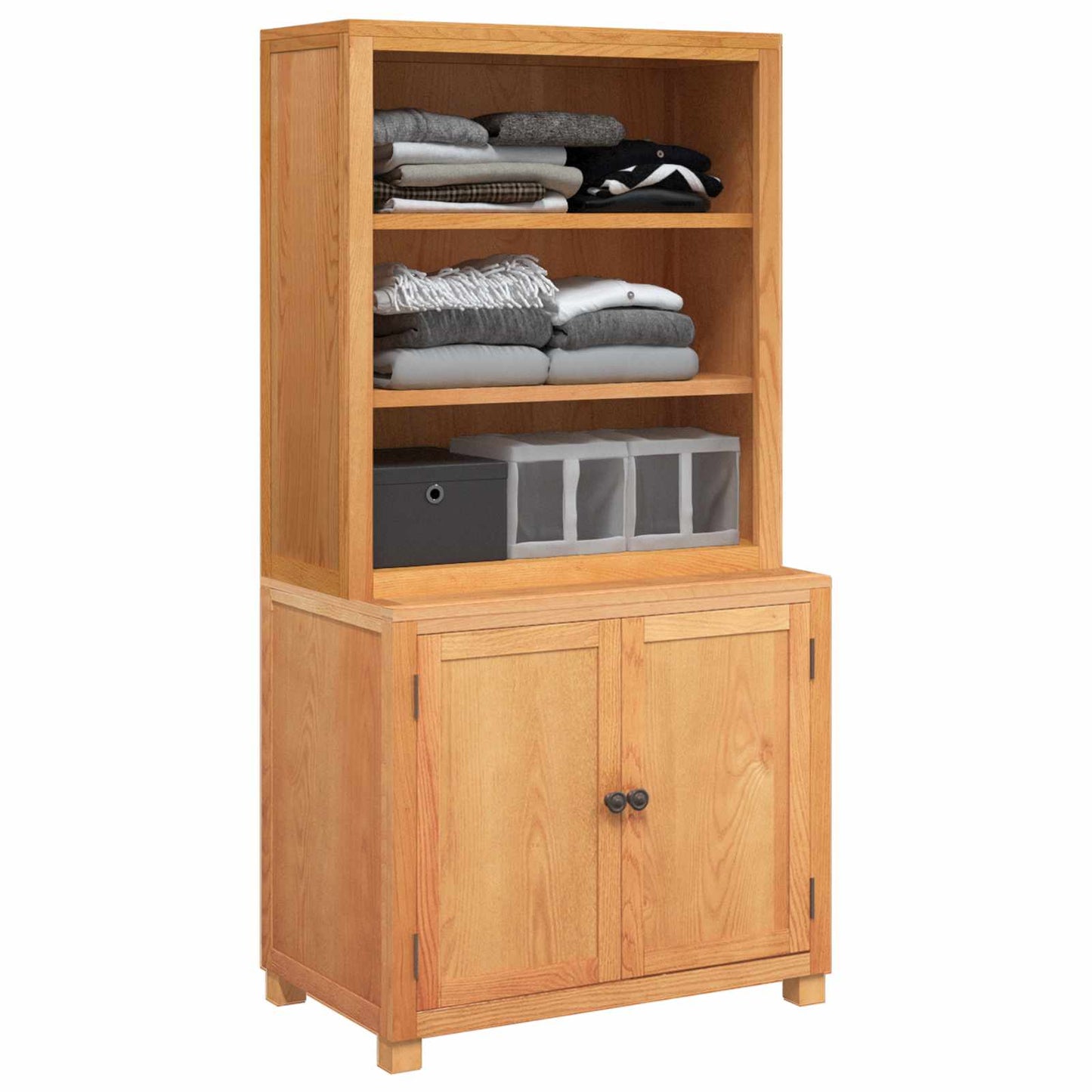 Storage Furniture Set with Storage Brown Engineered wood