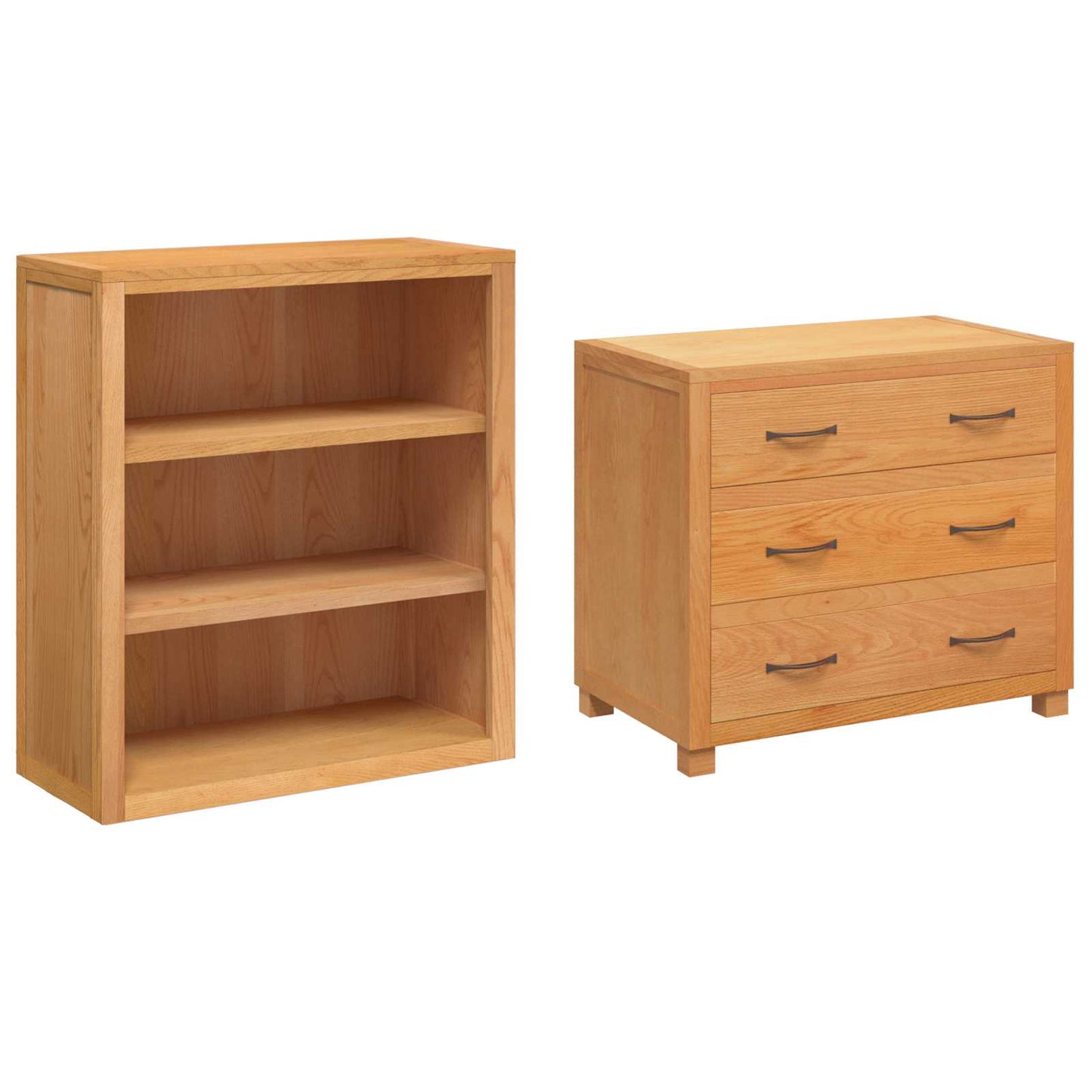 Storage Furniture Set with Drawer Brown Engineered wood