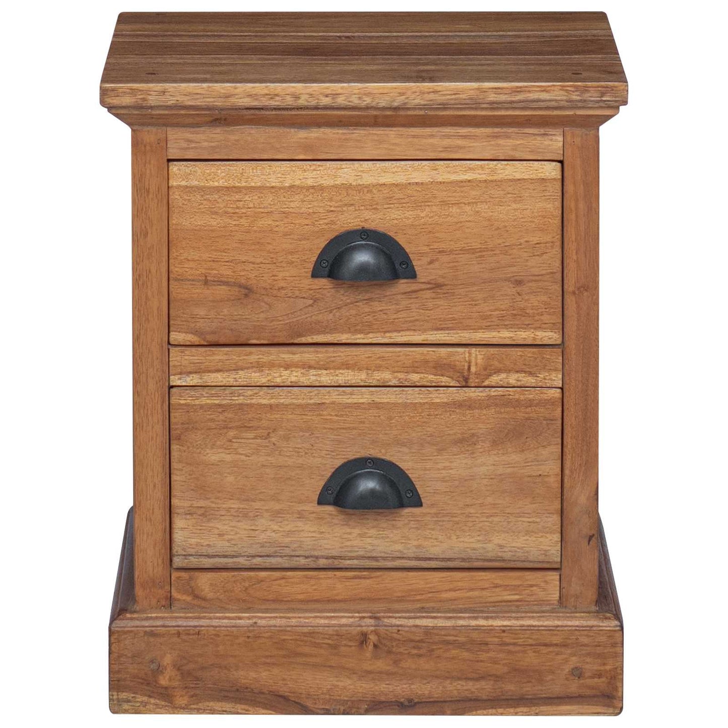 Bedside Table Natural 40 x 30 x 50 cm Solid Teak Wood