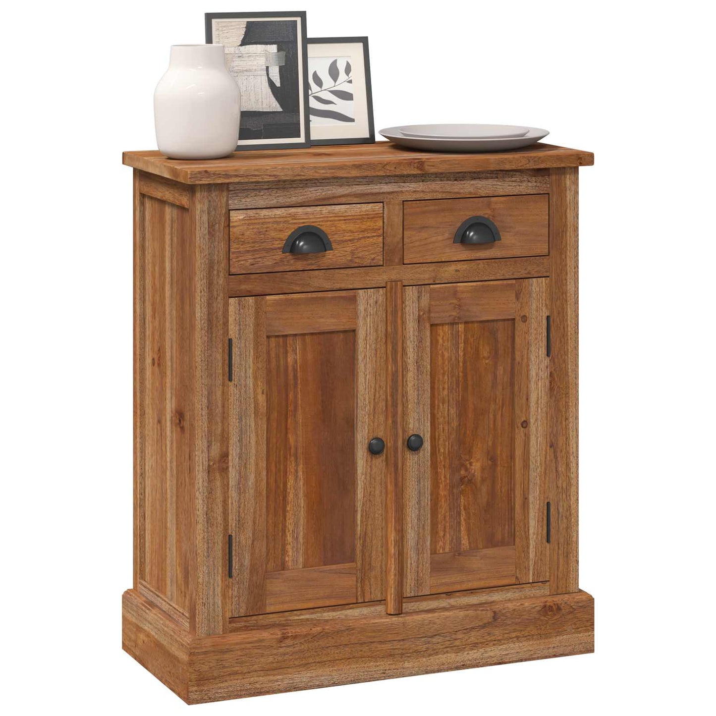 Storage Cabinet Natural 65 x 30 x 75 cm Solid Teak Wood