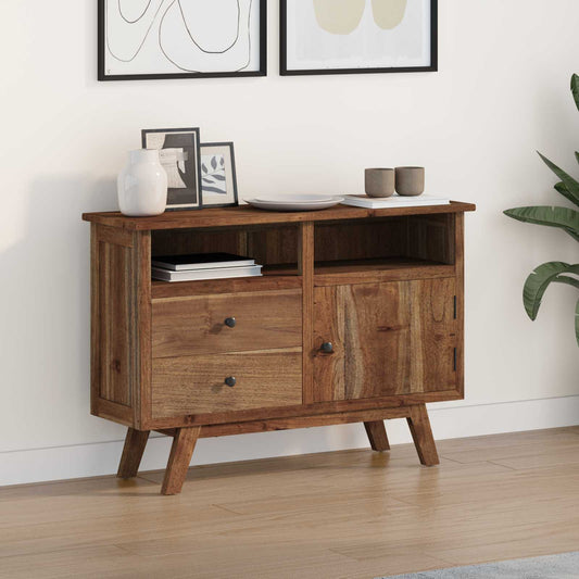 Sideboard Natural 100 x 30 x 68 cm Solid Teak Wood