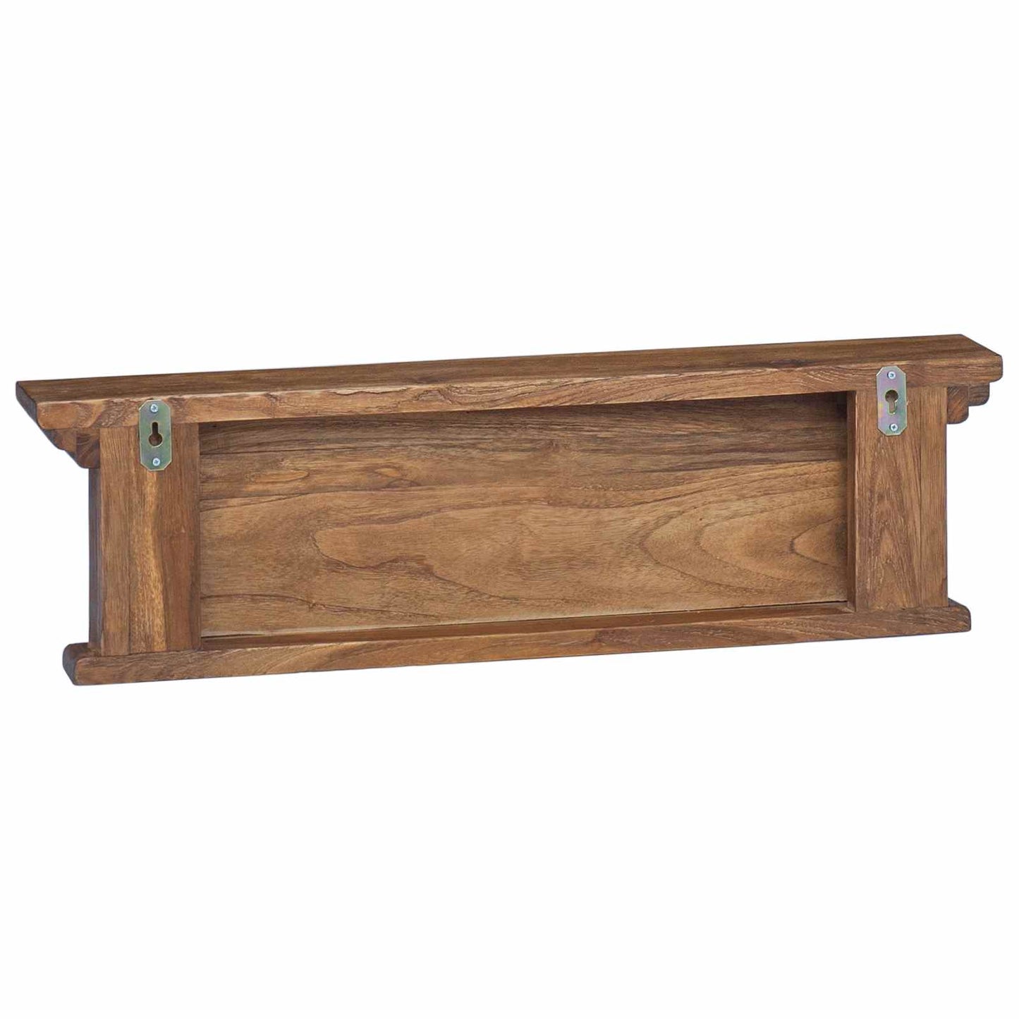 Wall Mounted Coat Rack Natural 70 x 10 x 20 cm Solid Teak Wood
