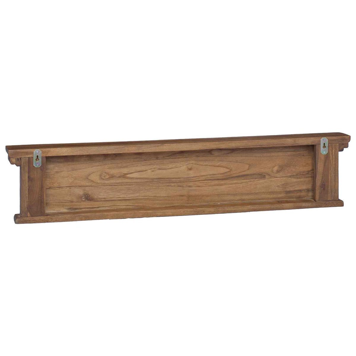 Wall Mounted Coat Rack Natural 100 x 10 x 20 cm Solid Teak Wood