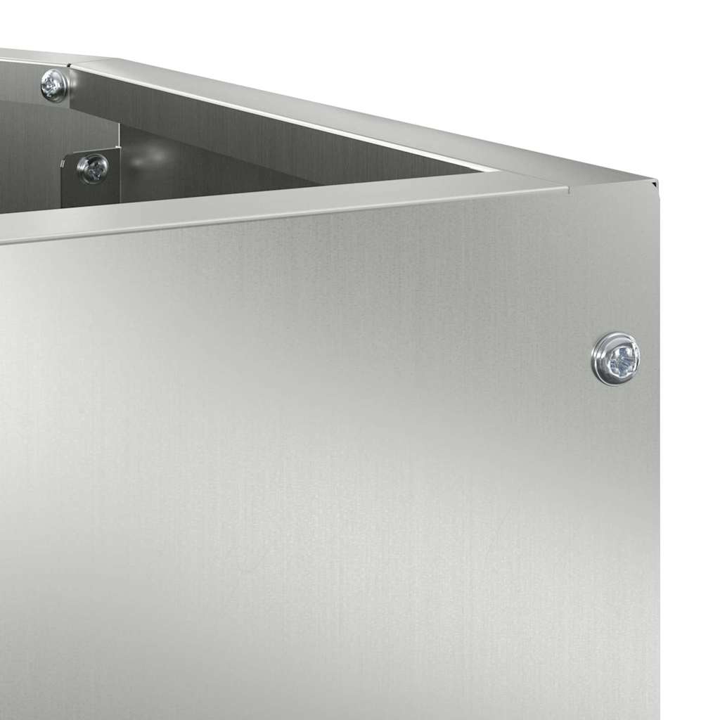 Corner Planter Silver 45 x 45 x 35 cm Galvanised steel