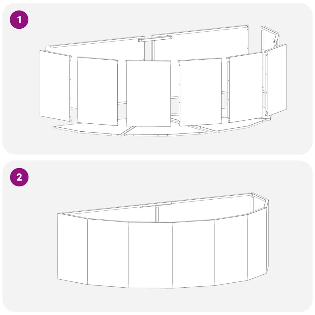 Planter White 120 x 60 x 35 cm Steel