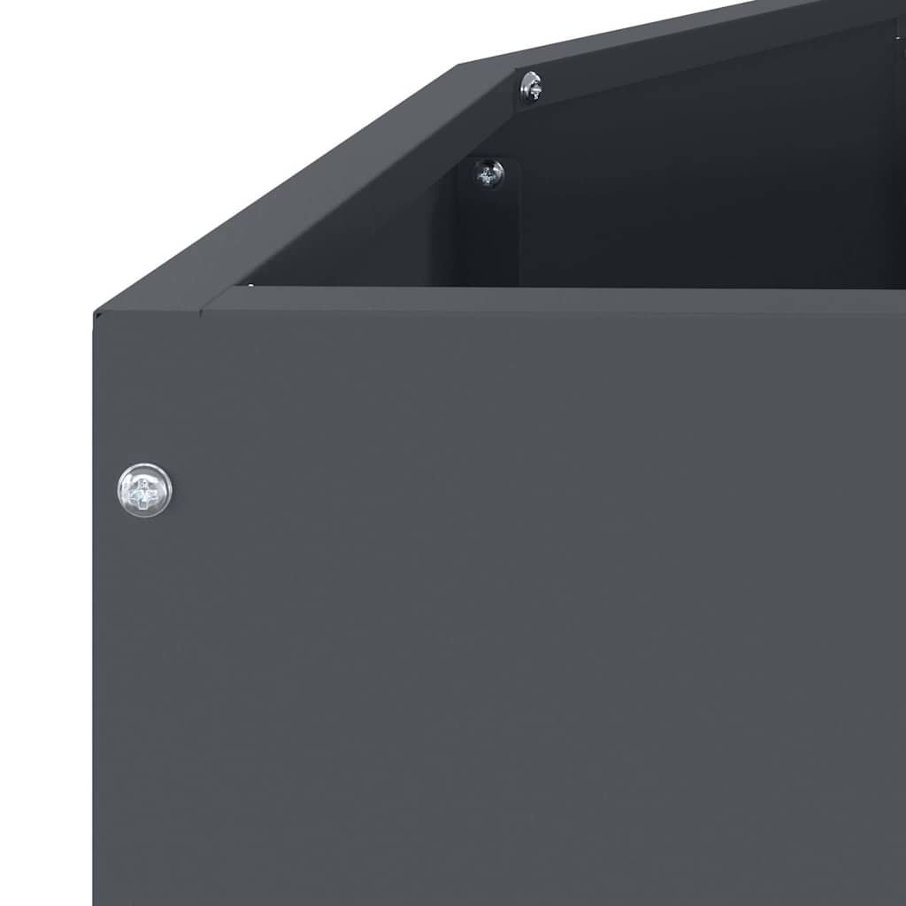 Planter Anthracite 120 x 60 x 35 cm Steel