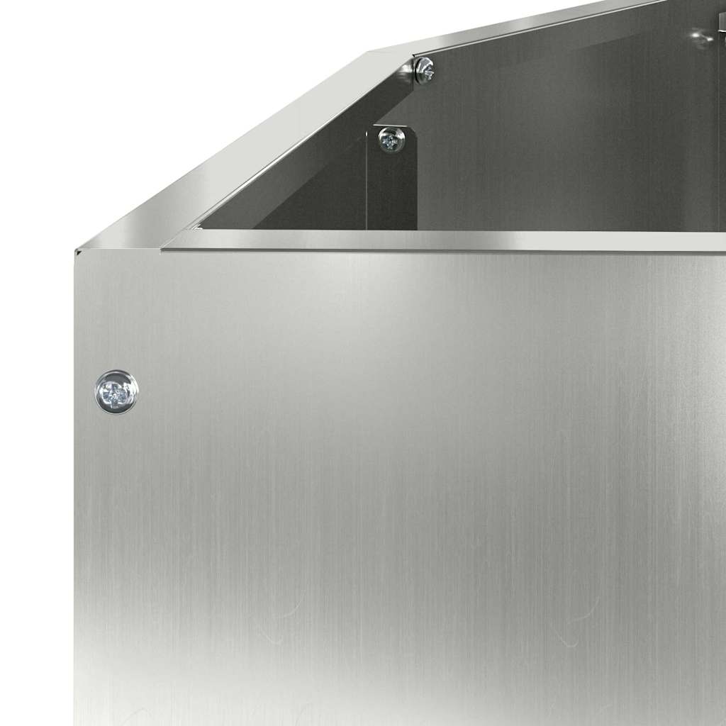 Planter Silver 120 x 60 x 35 cm Galvanised Steel