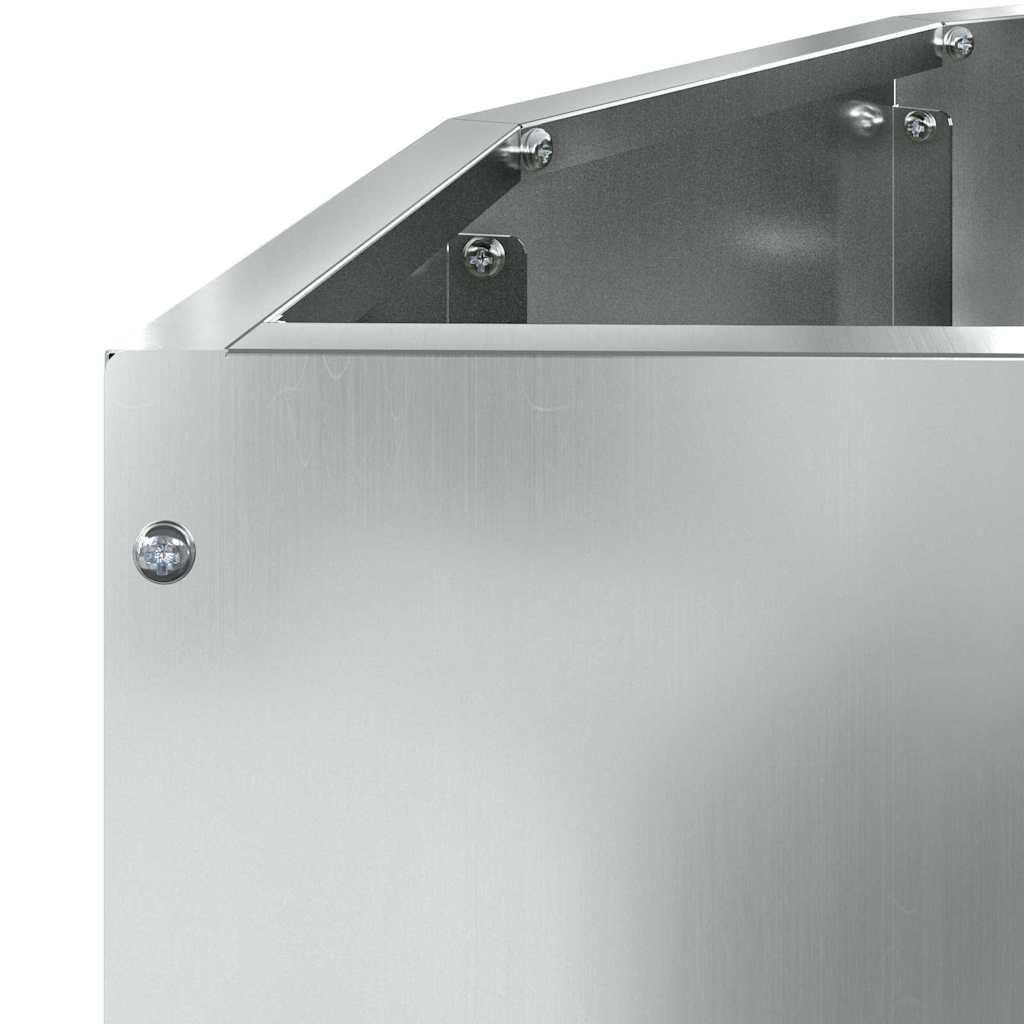 Planter Silver 90 x 45 x 35 cm Galvanised Steel