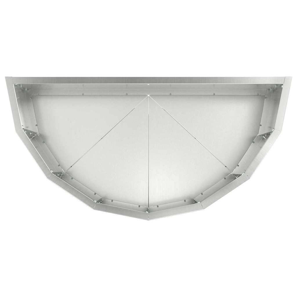 Planter Silver 60 x 30 x 35 cm Galvanised Steel