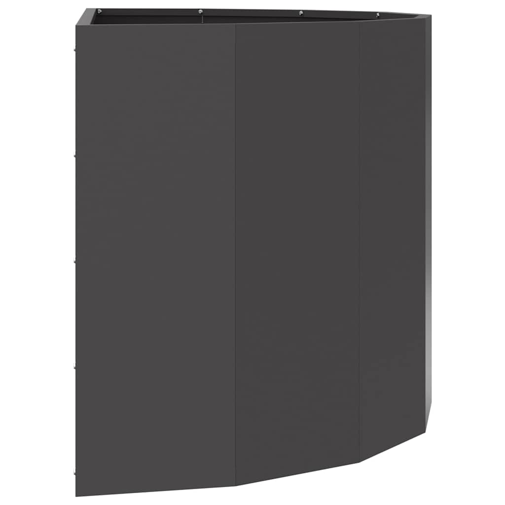 Planter Black 90 x 45 x 50 cm Steel