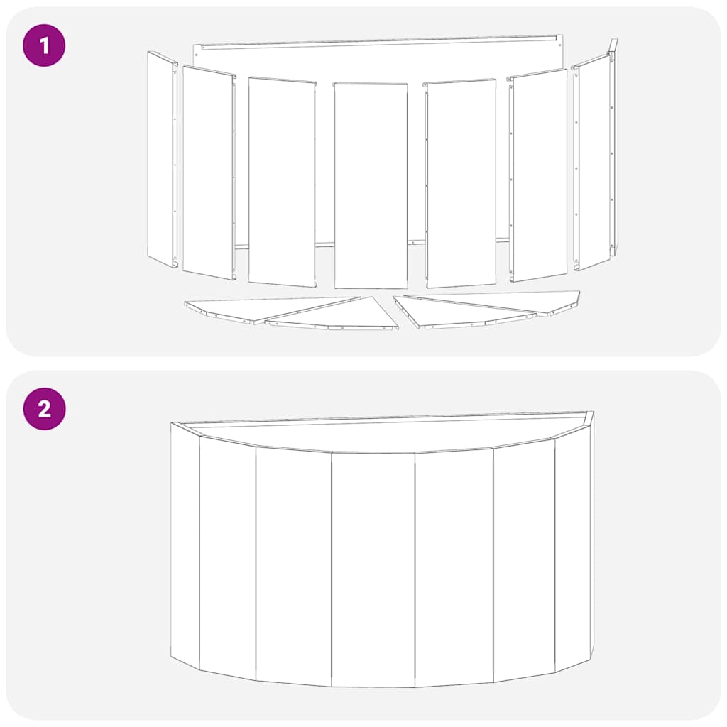 Planter White 90 x 45 x 50 cm Steel