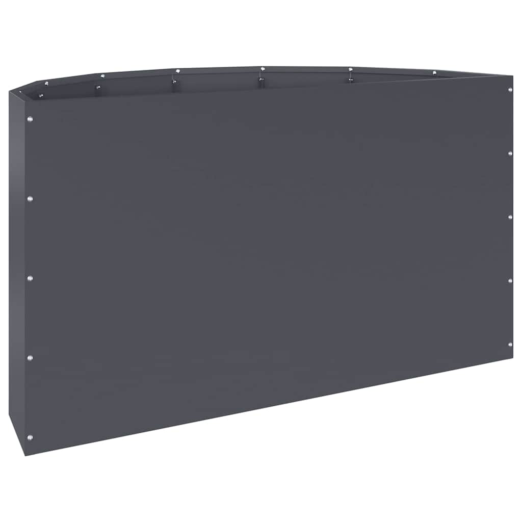 Planter Anthracite 90 x 45 x 50 cm Steel