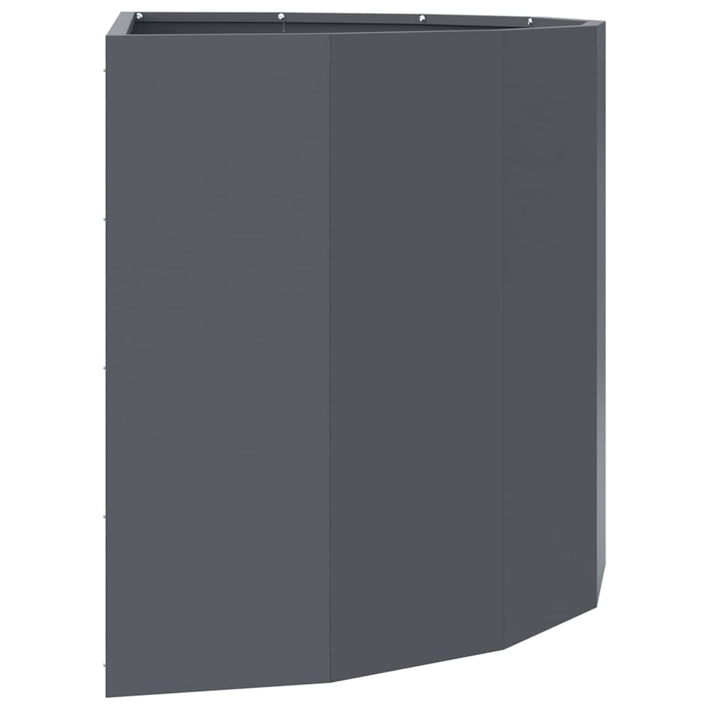 Planter Anthracite 90 x 45 x 50 cm Steel