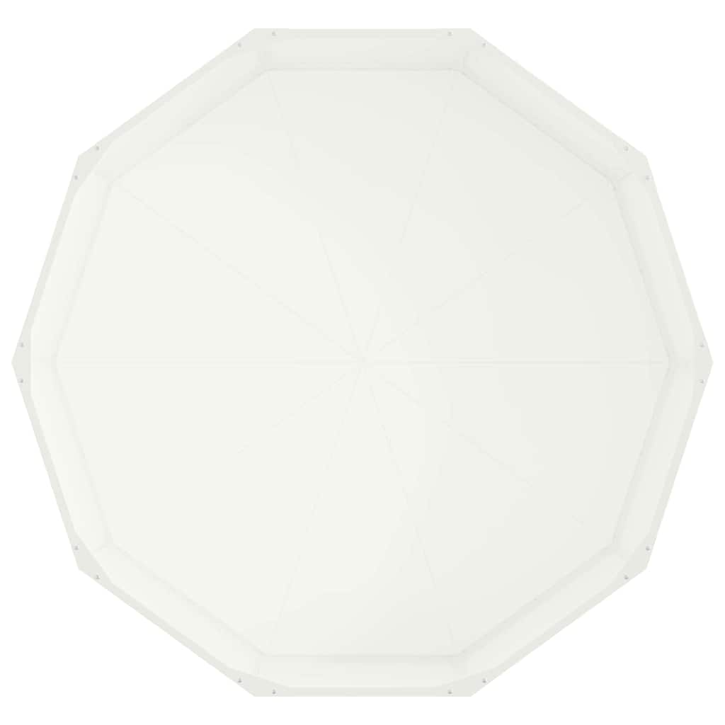 Planter White 120 x 120 x 35 cm Steel