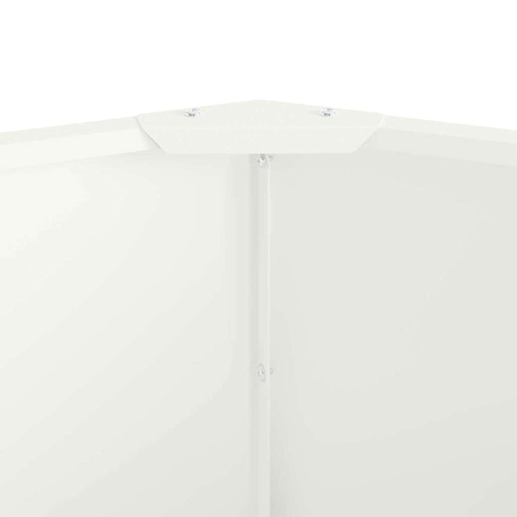 Planter White 90 x 90 x 35 cm Steel