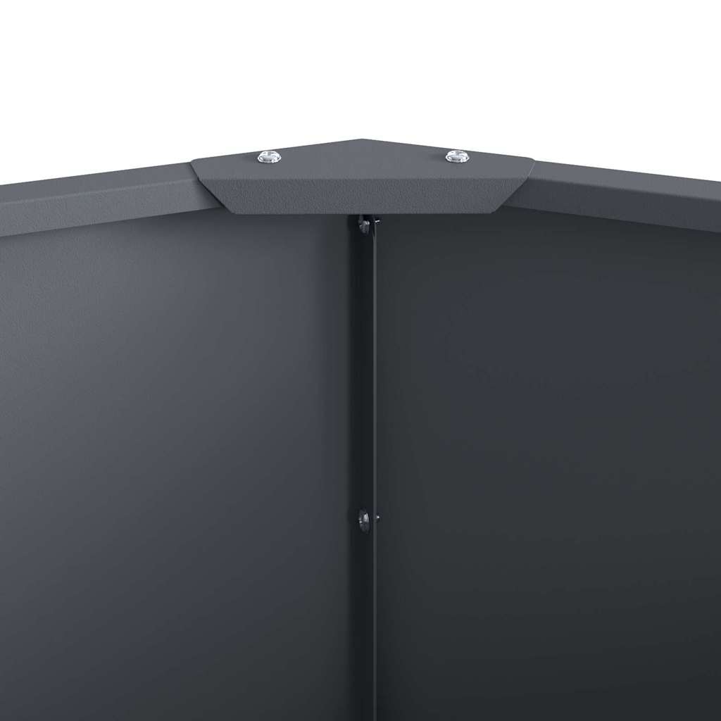 Planter Anthracite 90 x 90 x 35 cm Steel