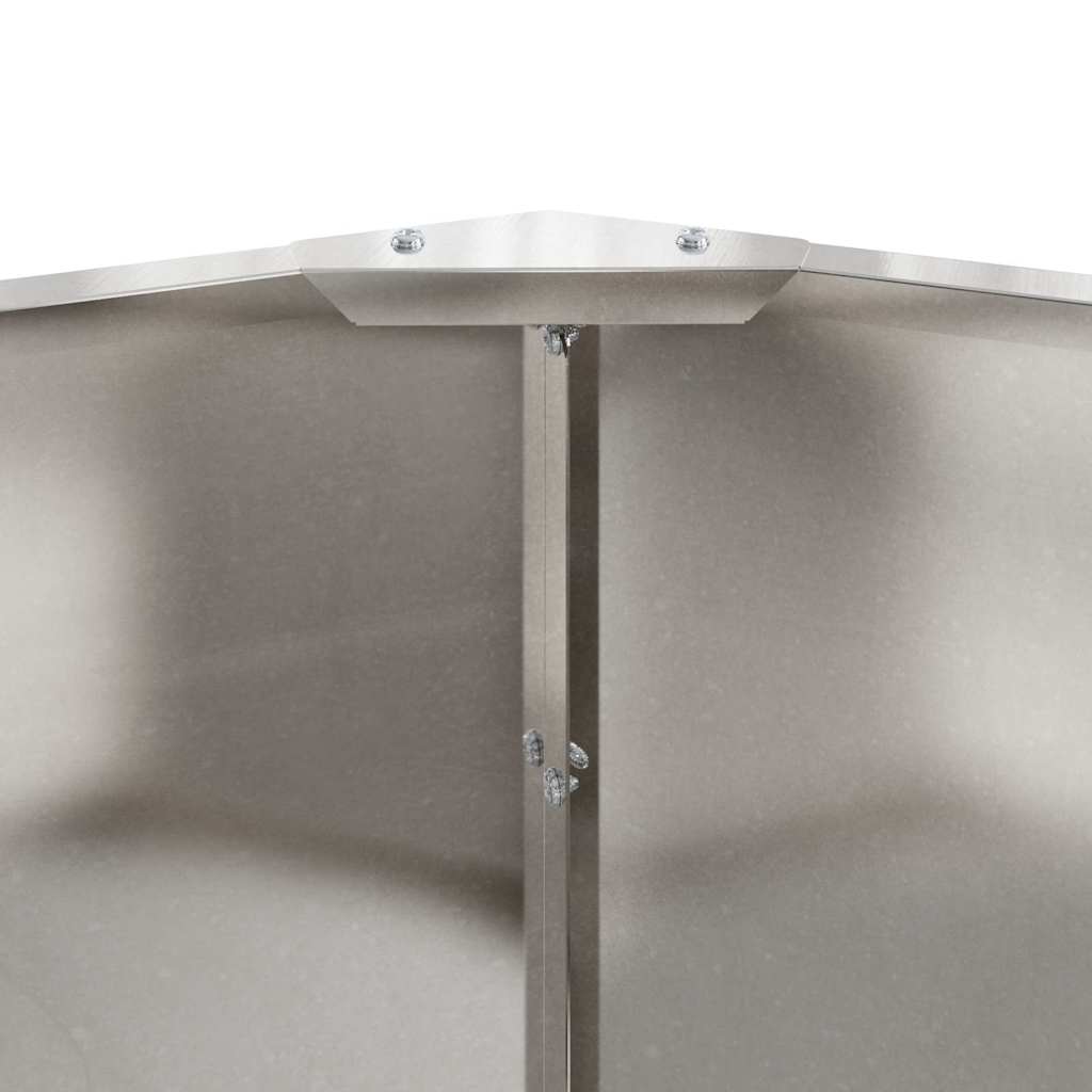 Planter Silver 60 x 60 x 35 cm Stainless Steel