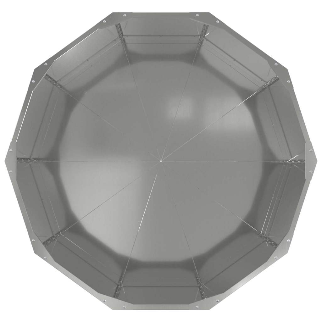 Planter Silver 90 x 90 x 50 cm Galvanised Steel