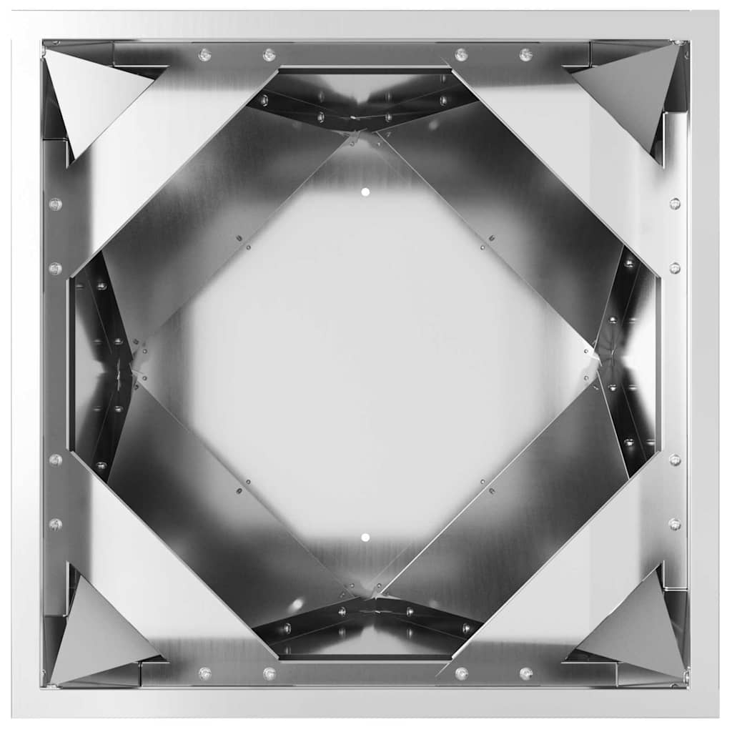 Planter 2 pcs Silver 30 x 30 x 75 cm Galvanised Steel