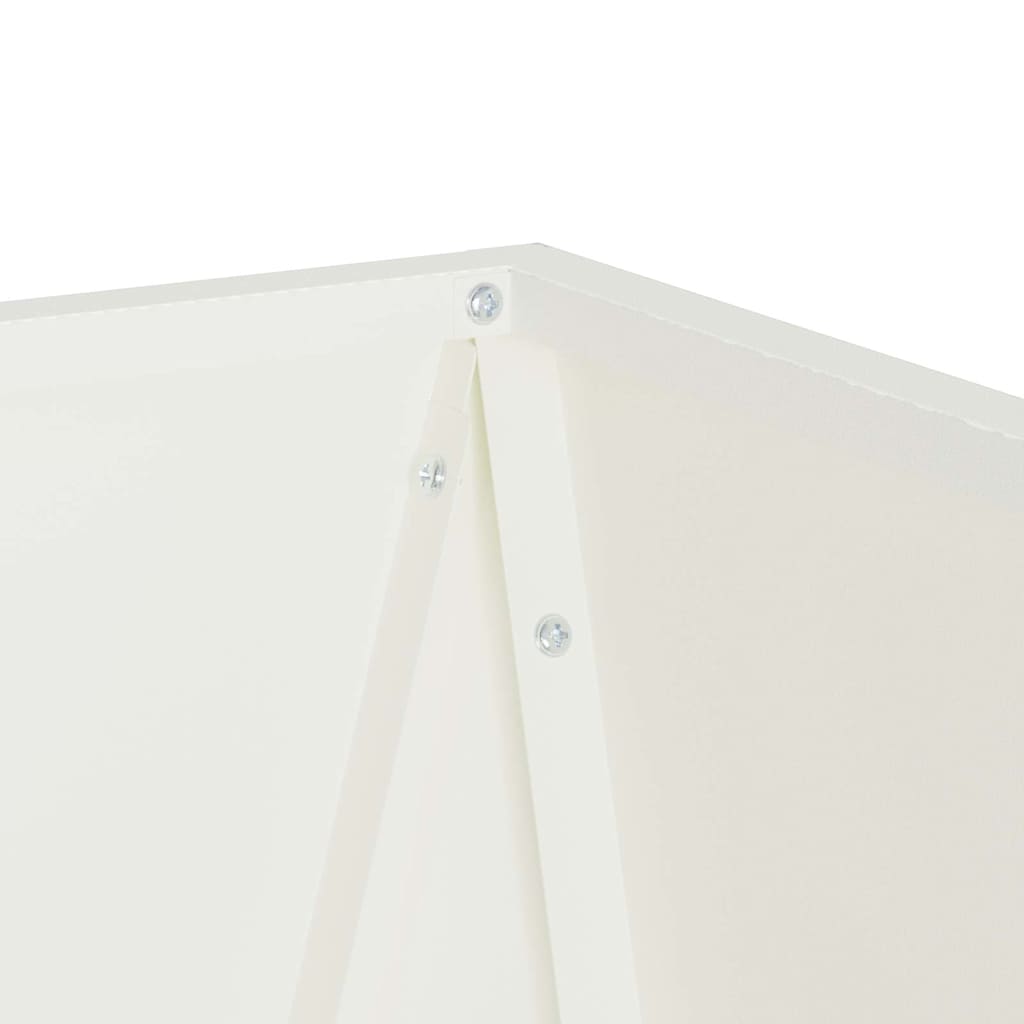 Planter White 40 x 40 x 75 cm Steel