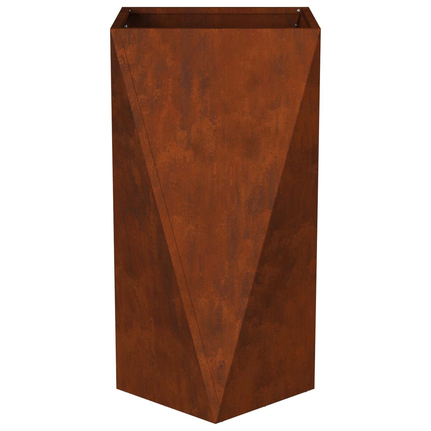 Planter Rusty 40 x 40 x 75 cm Weathering Steel