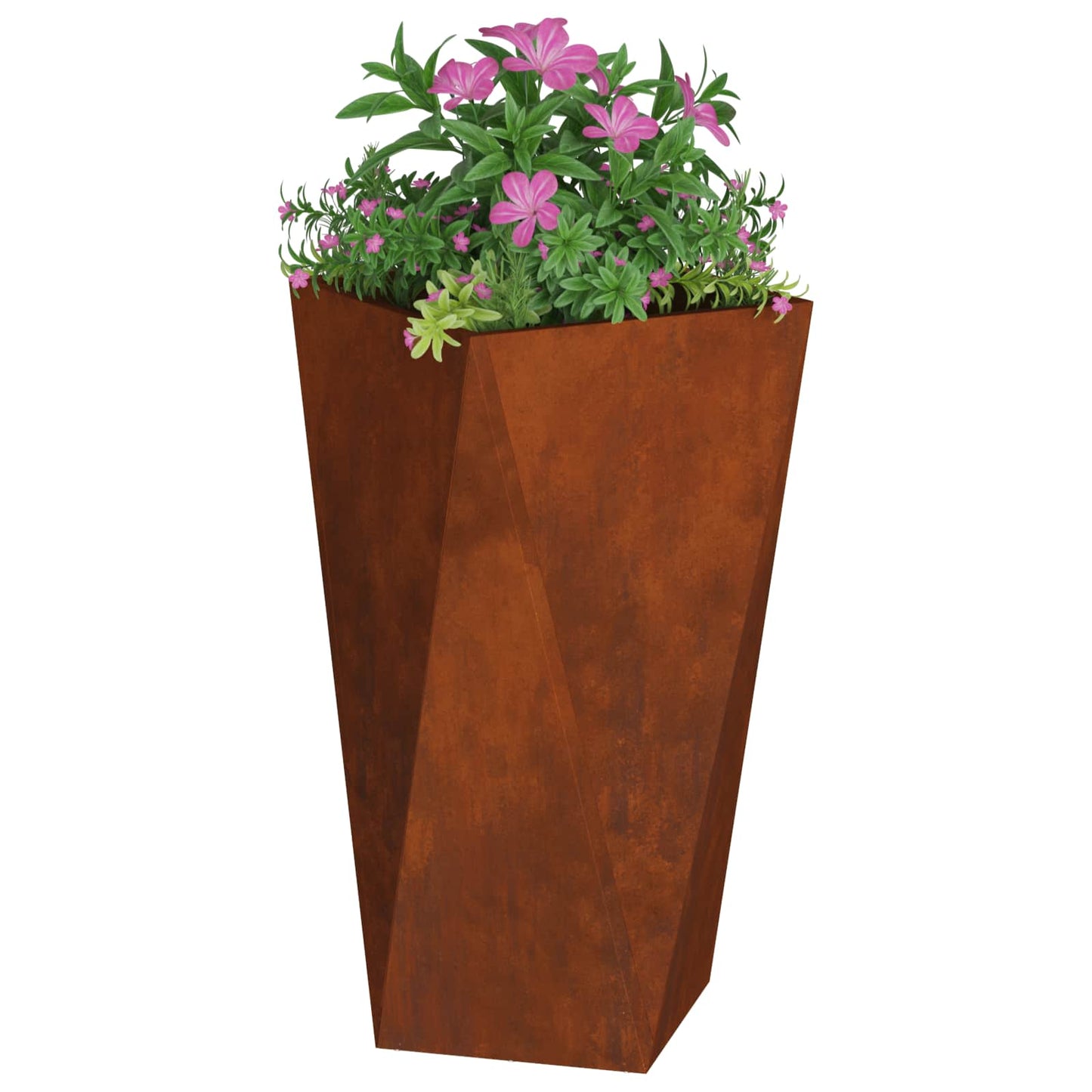 Planter Rusty 40 x 40 x 75 cm Weathering Steel